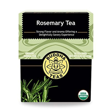 Buddha Teas Organic Rosemary Tea - Ou Kosher, Usda Organic, Ccof Organic, 18 Bleach-Free Tea Bags