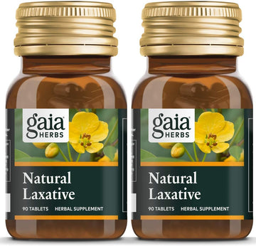 Gaia Herbs Rapidrelief Natural Laxative Tablets, 90 Count (Pack of 2)