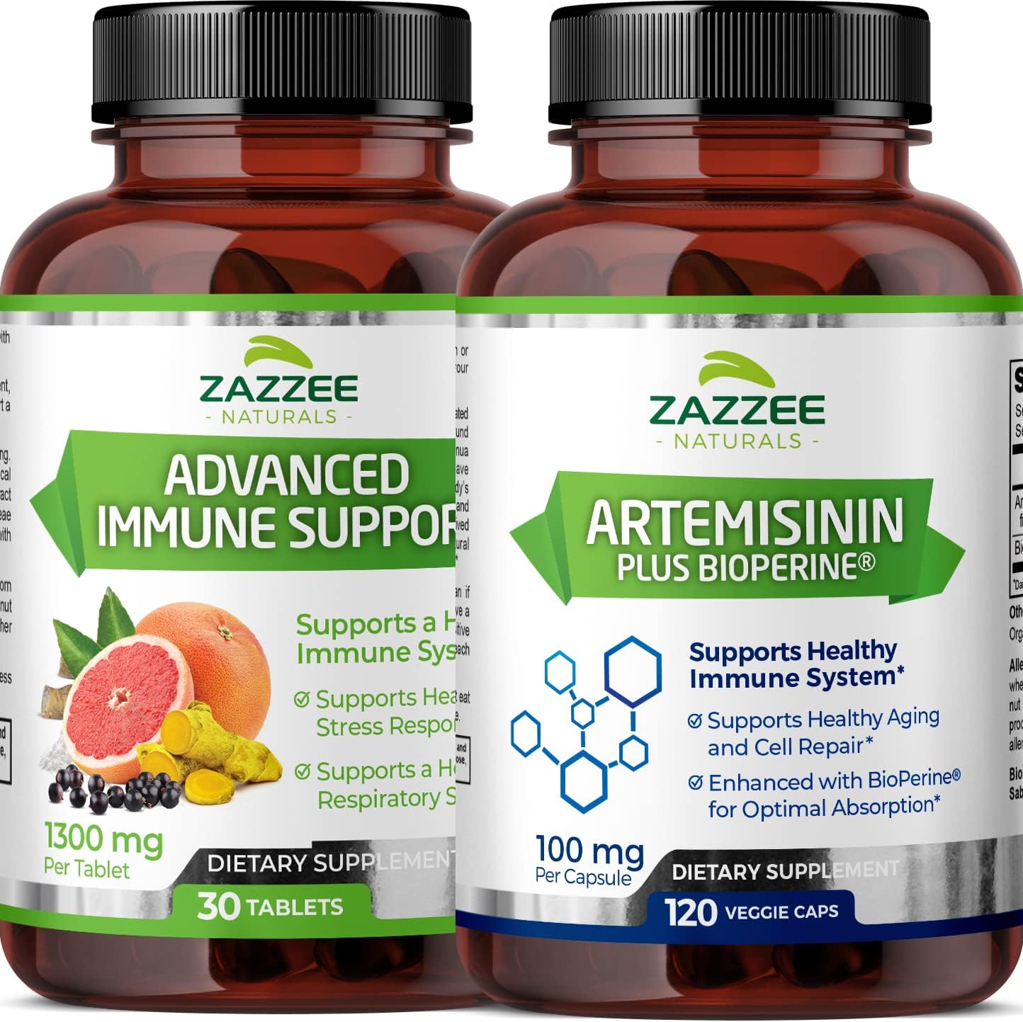 Zazzee Artemisinin Capsules And Advanced Immune Support Tablets