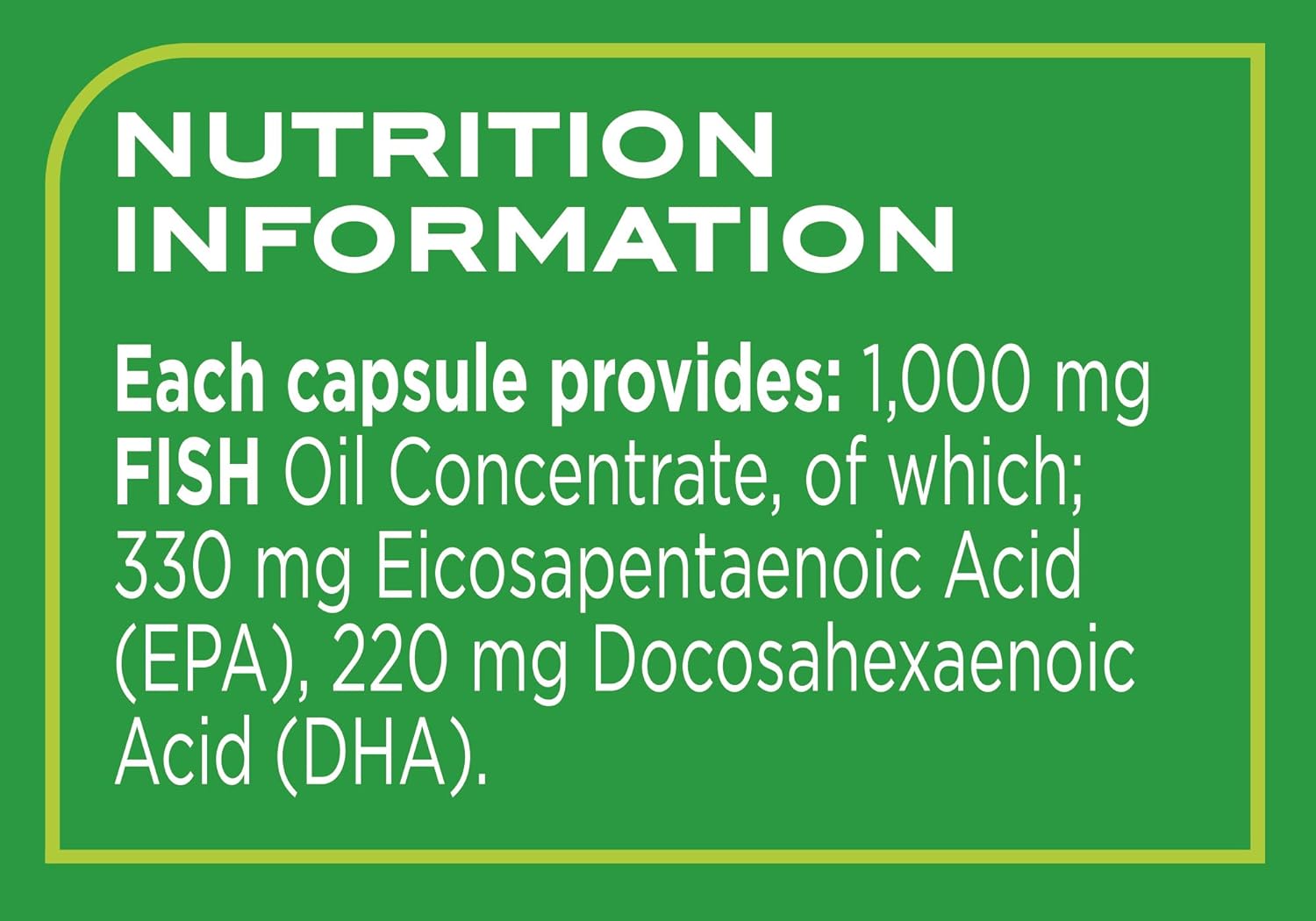 Reflex Nutrition Omega 3 Supplement Capsules 1000mg of which 330mg is 