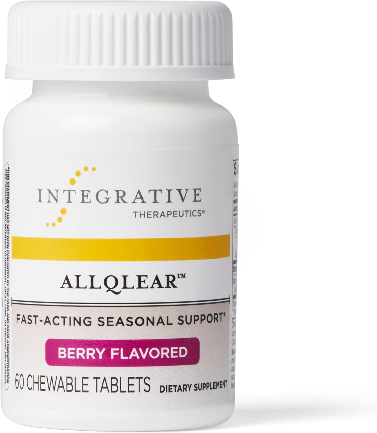 Integrative Therapeutics - Allqlear - Fast-Acting Seasonal Support* - Berry Flavored - 60 Chewable Tablets
