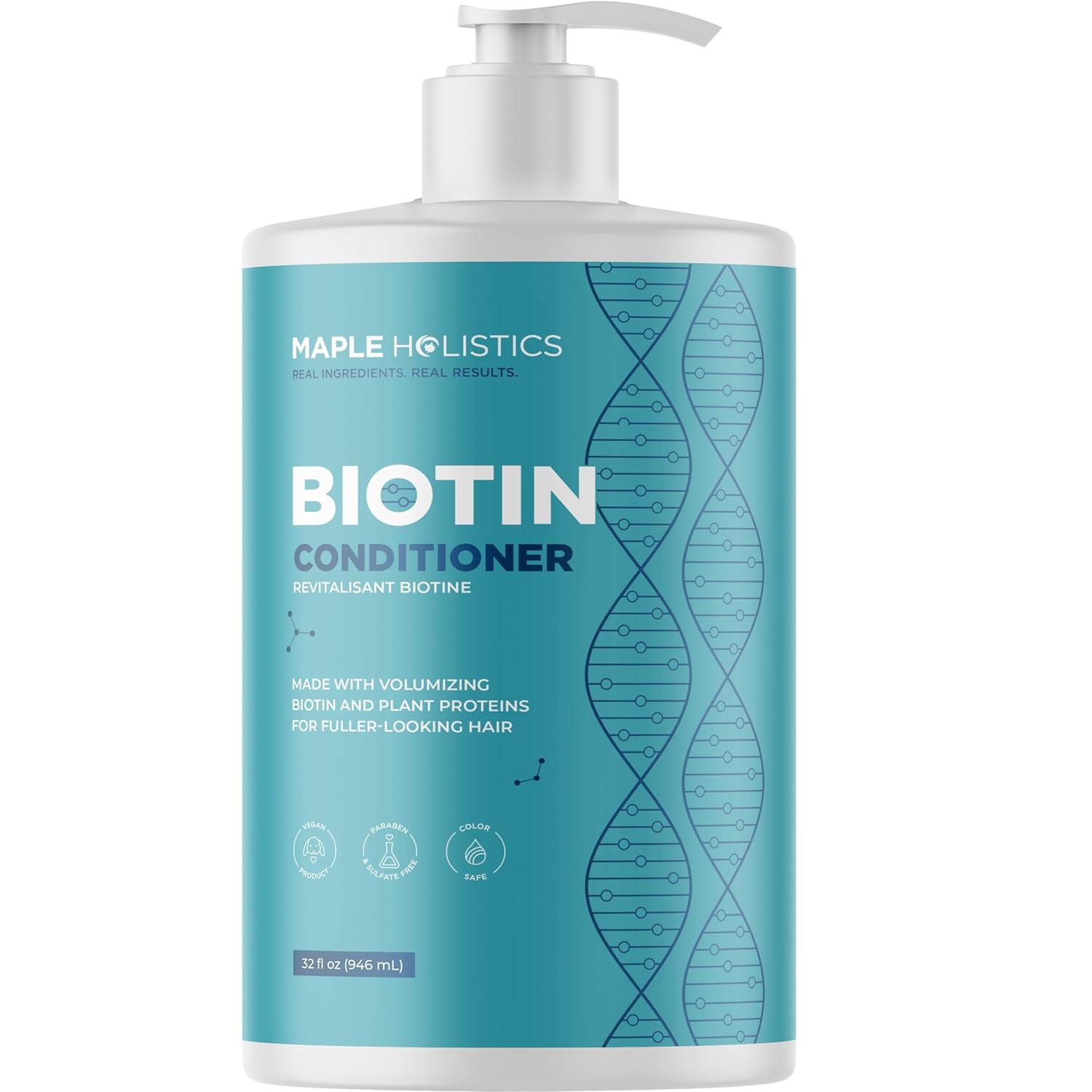 Volumizing Biotin Conditioner For Thinning Hair - Volumizing Conditioner For Fine Thin & Weak Hair - Sulfate Paraben & Silicone Free Hair Conditioner Nourishing Plant Proteins & B Vitamins (Mint)