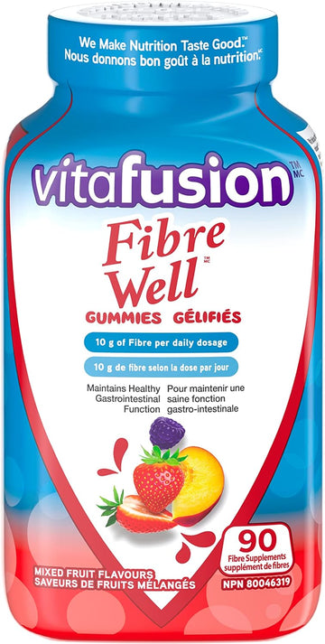 Vitafusion Fibre Well Fibre Supplement Gummies, 90 Gummies