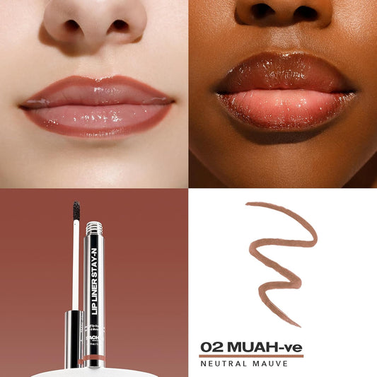 Sacheu Lip Liner Stay-N Peel Off Lip Stain — Long Lasting Matte Lip Tattoo Transfer Proof Lipstain Infused With Hyaluronic Acid & Vitamin E For All Skin Types — Vegan & Cruelty-Free, Hey-Zel