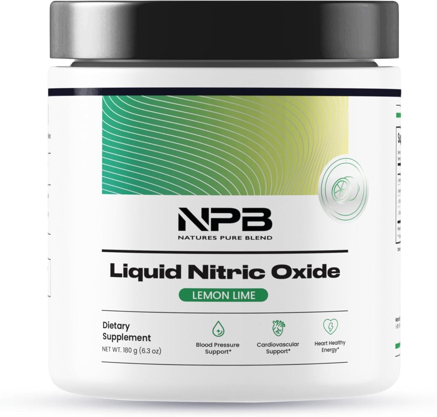 Nature'S Pure Blend Liquid Nitric Oxide Blood Pressure Support Drink - Blood Circulation/Heart Heatlh - 5,000 Mg Powder - Nitric Oxide Naturally Flavored Drink - Amino Energy (Lemon Lime)