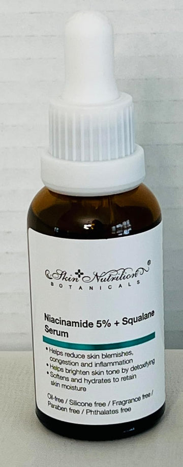 Skin Nutrition Facial Serum That Brightens Dull Skin With Niacinamide 5% + Squalane Serum Is Oil-Free, And Fragrance-Free
