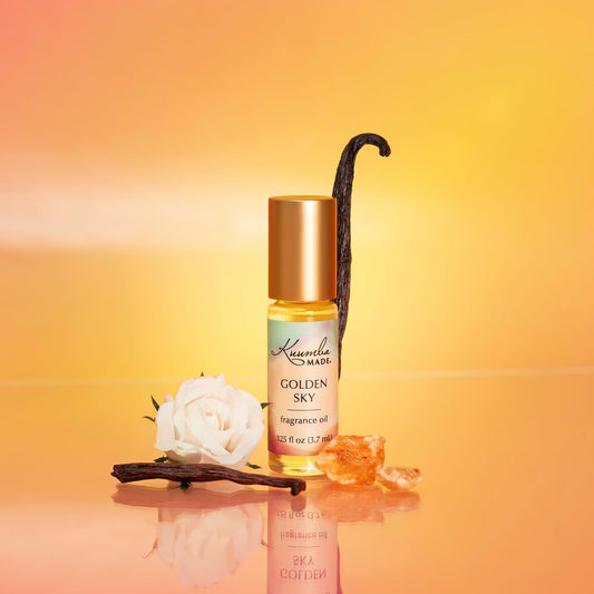 Kuumba Made Golden Sky Fragrance Oil Roll-On 0.125 Fl Oz (3.7Ml) | Rollerball Perfume | Alcohol Free : Health & Household