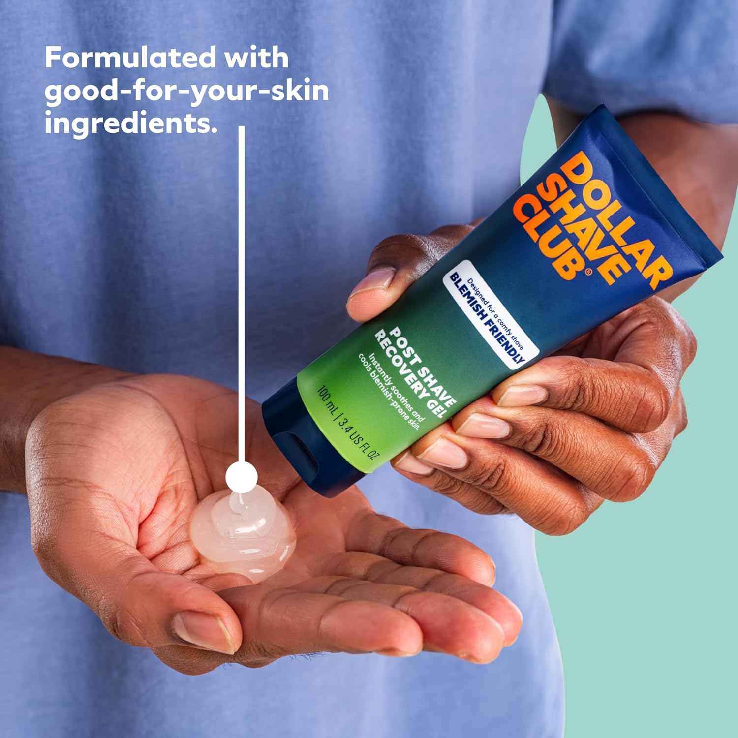 Dollar Shave Club | Blemish Friendly Post Shave Recovery Gel 2ct. | A Soothing and Cooling Post Shave Balm Suitable for Blemish Prone Skin, Moisturizing Aftershave Lotion with Antioxidants & Vitamins : Beauty & Personal Care