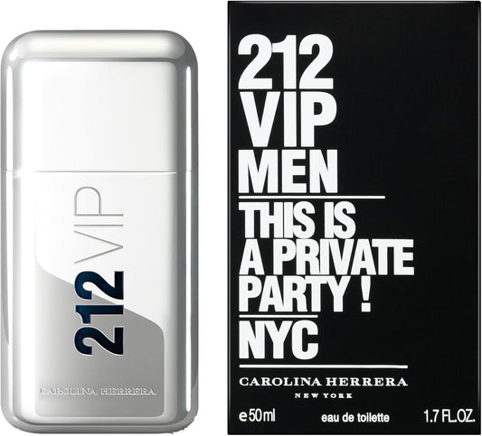 Carolina Herrera Number 212 Vip Men Edt Spray, 50 Ml, 8411061869253