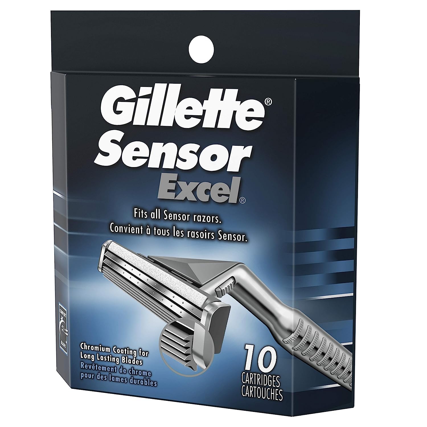 Gillette Sensor Excel Men's Razor Blade Refills, 10 Count : Beauty & Personal Care