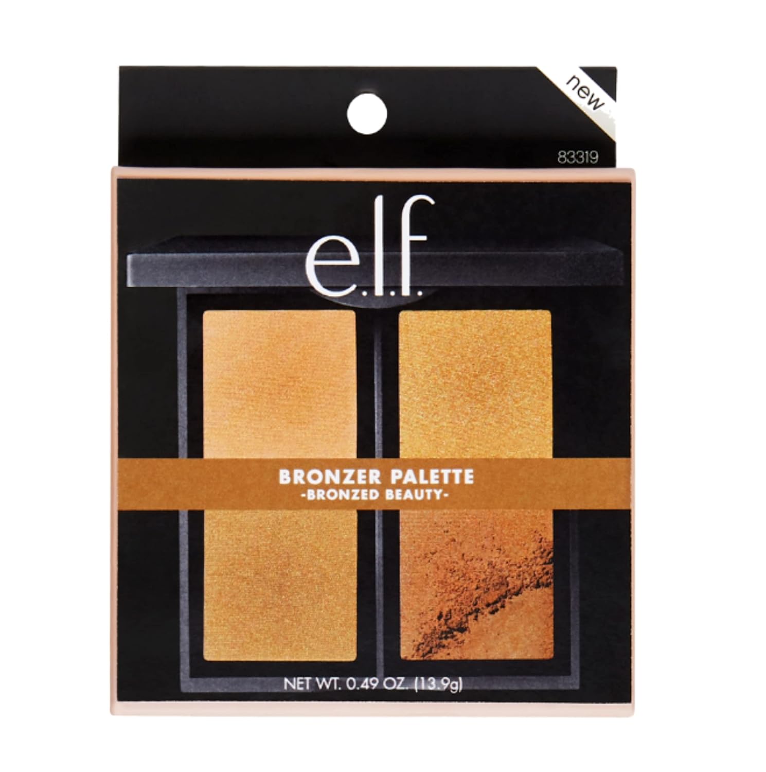 e.l.f. Bronzer Palette, 83319 Bronzed Beauty, 0.43 ounce : Everything Else