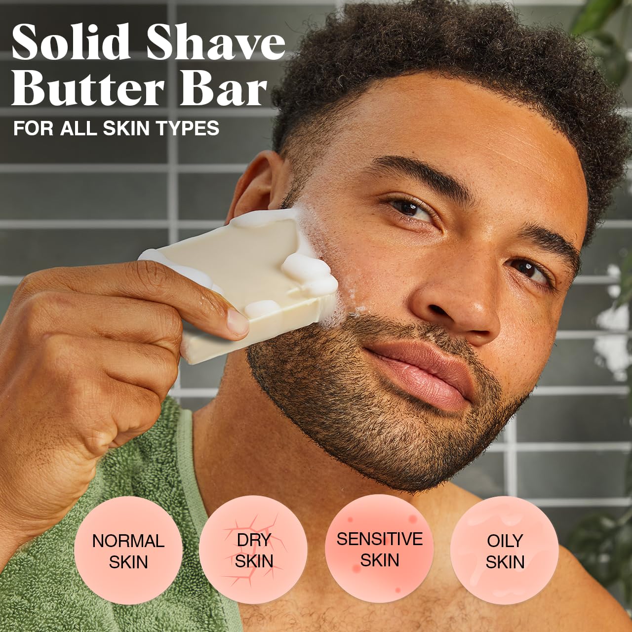 Kitsch Shaving Soap For Men - Hydrating Shave Soap For Sensitive Skin | Paraben-Free, Sulfate-Free | Shave Bar For Soft, Smooth Skin - 4Oz : Beauty & Personal Care