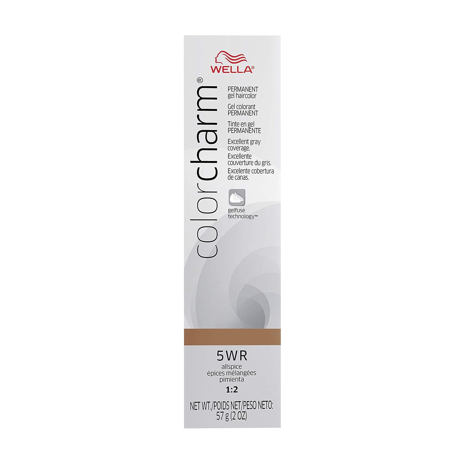 Colorcharm Permanent Gel, Hair Color For Gray Coverage, 5Wr Allspice