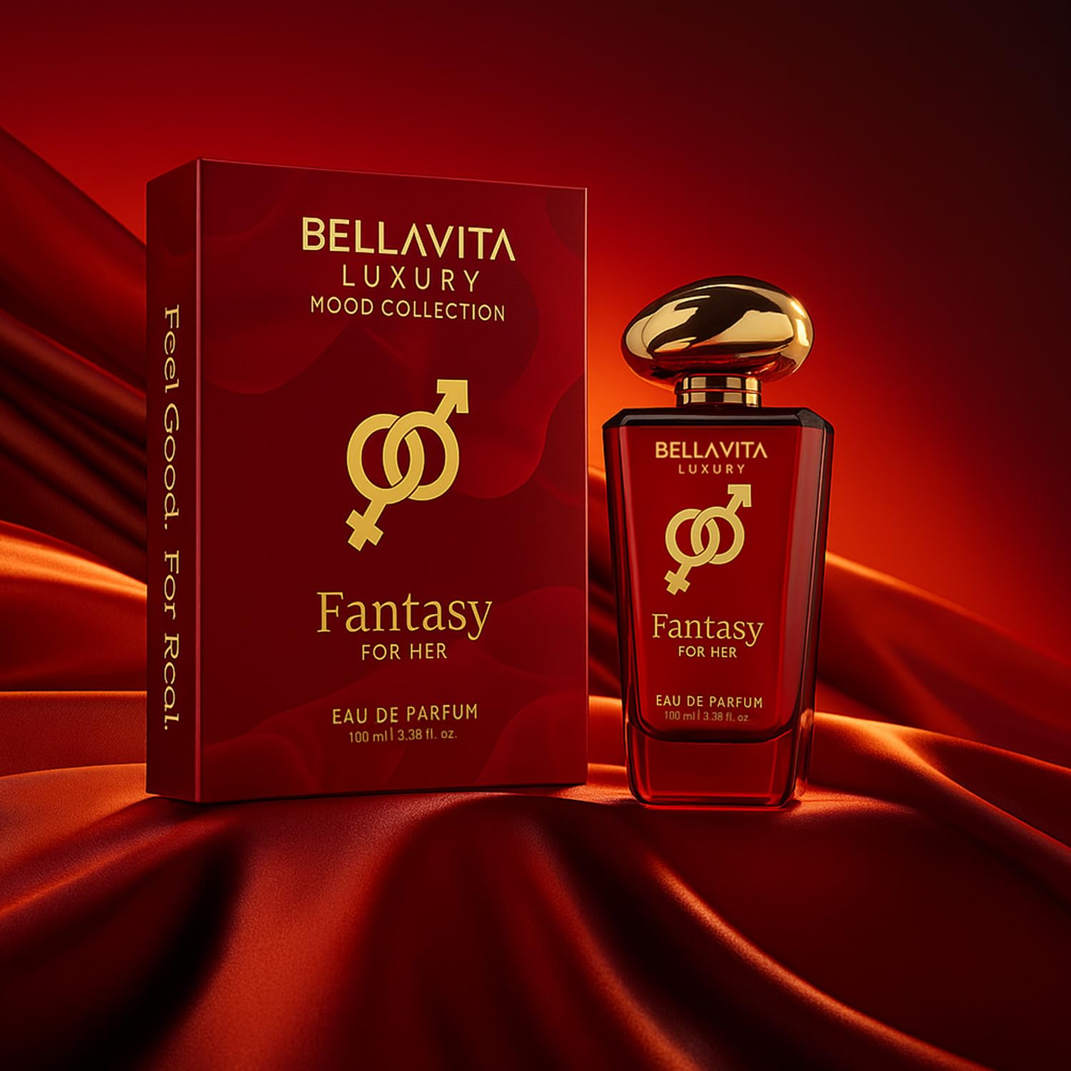 Bellavita Luxury Mood Collection Fantasy Perfume For Women 100Ml | Pheromone Inspired Technology Long Lasting Fragrance | Notes Of Pink Pepper, Orange And Saffron | Floral, Spicy Premium Fragrance