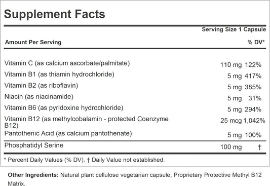 Andrew Lessman Ps 100 Phosphatidyl Serine 30 Capsules - Supports Mental Clarity, Positive Mood, Memory, Cognitive Function. Essential For Neurotransmitter Production And Release. No Additives