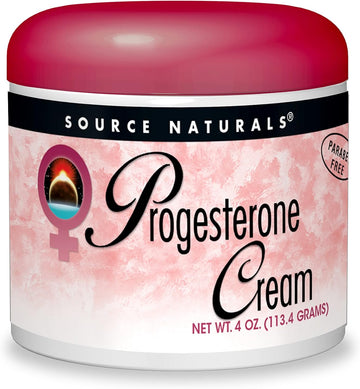 Source Naturals Progesterone Cream - Women'S Health Support - High Purity, Paraben Free - 4 Ounce Jar