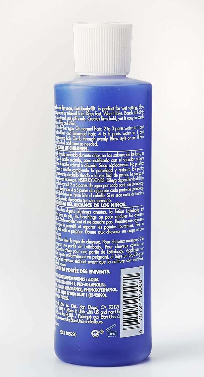 Lottabody Professional Concentrated Setting Lotion Lotion Unisex 8 Oz : Beauty & Personal Care