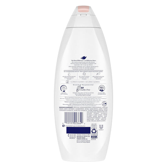 Dove Soothing Care Body Wash For Sensitive Skin With Calendula-Infused Oils Hydrates And Replenishes Skin Sulfate Free 22 Oz 4 Count