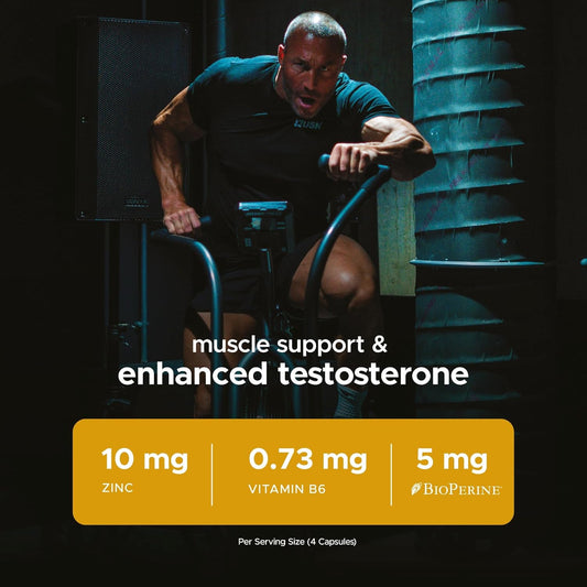 Usn 19 Anabol Testosterone Support For Men – 90 Capsules – 3000Mg Korean Ginseng, 1800Mg D-Aspartic Acid, 600Mg Tribulus Terrestris – Natural Testosterone Supplement For Energy, Muscle & Vitality