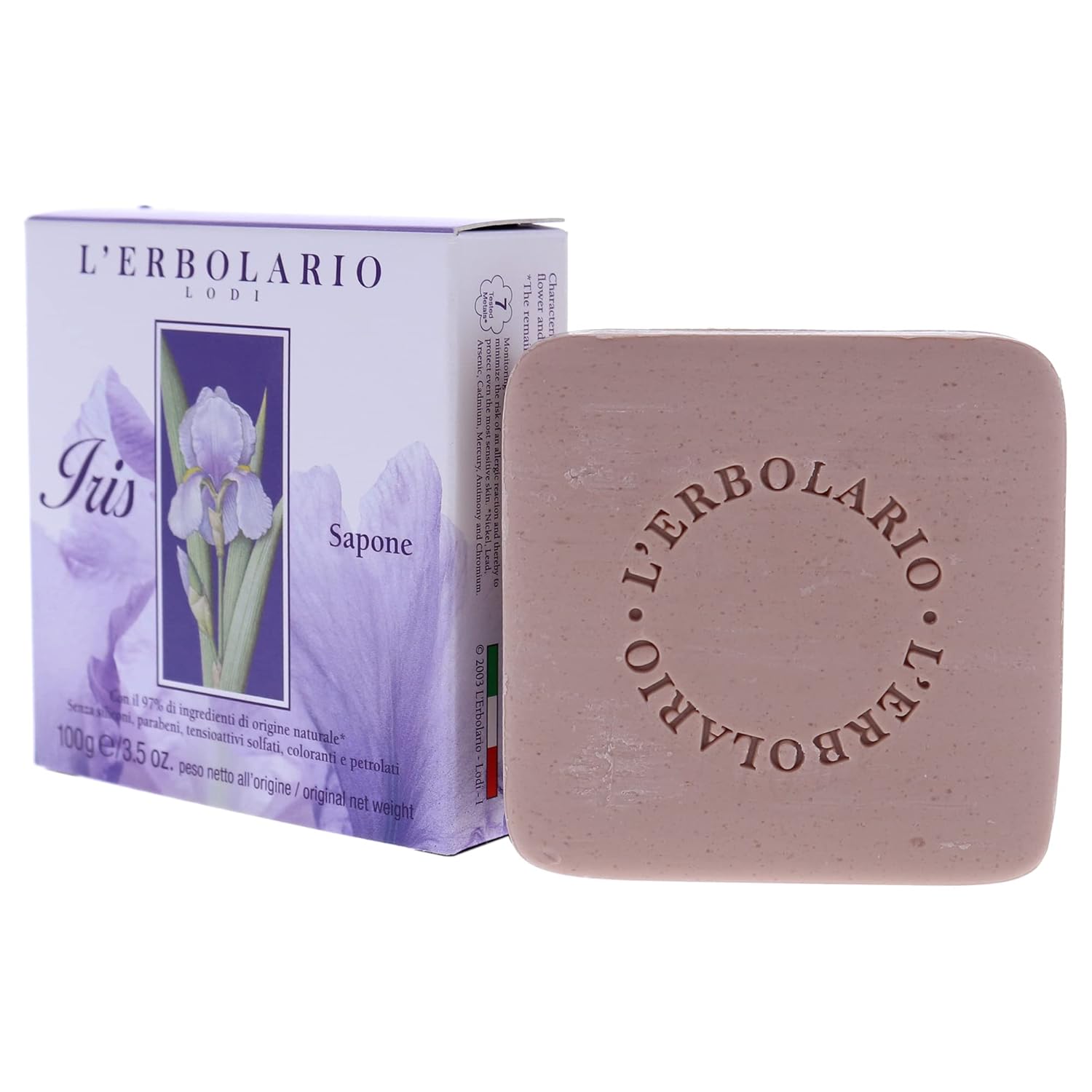 L'Erbolario Perfumed Bar Soap – Gently Scented Body And Hand Soap Bar – Moisturizing And Nourishing With Natural Extracts – Iris - 3.5 Oz : Bath Soaps : Beauty & Personal Care