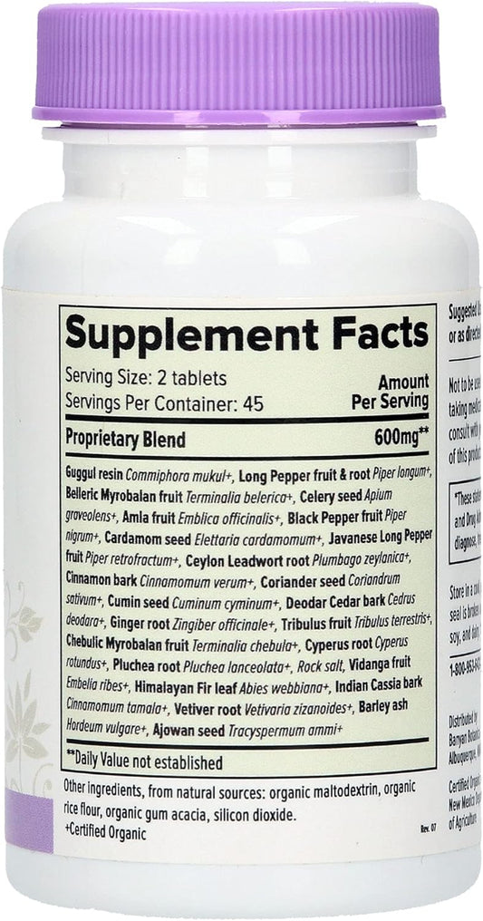 Banyan Botanicals Yogaraj Guggulu Tablets – Organic Supplement ­­– Traditional Blend for Supporting The Skeletal & Neuromuscular Systems* – 90 Tablets – Non-GMO, Sustainably Sourced, Vegan