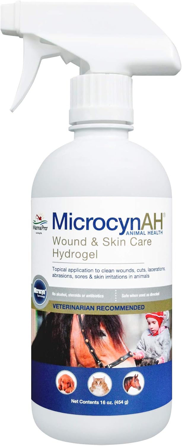 Manna Pro Microcynah Wound & Skin Care Hydrogel, 16 Oz