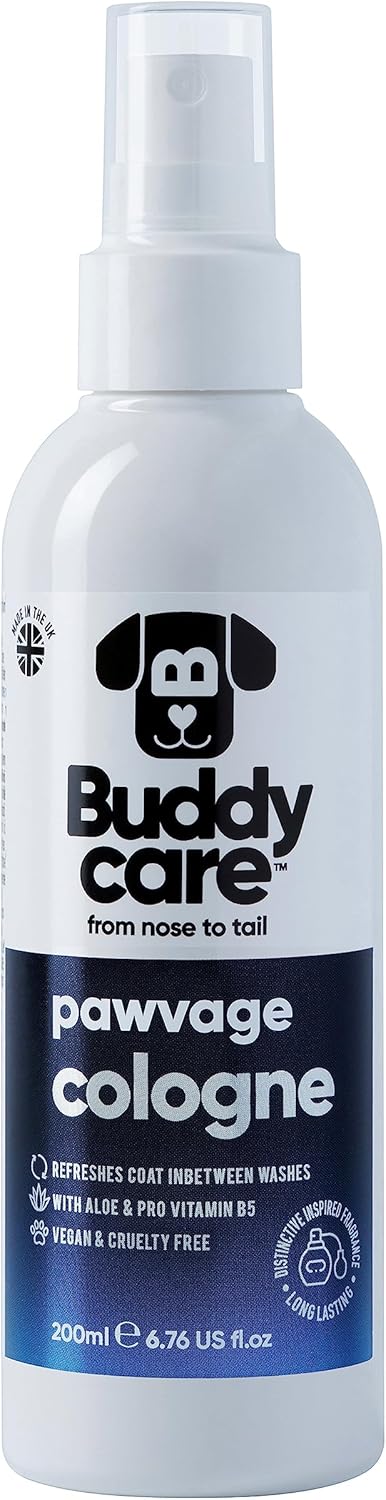 Buddycare Dog Cologne - Pawvage - 200ml - Distinctive and Inspired Scented Dog Cologne - Refreshes Between Dog WashesB72007