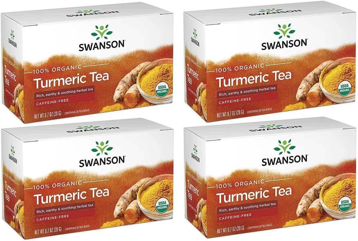 Swanson Turmeric Tea 20 Bag(S) 4 Pack