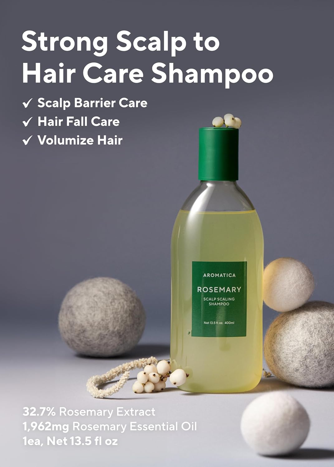 Aromatica Rosemary Hair Care Gift Set - Shampoo For Hair Growth & Heat Protection Leave In Treatment & Scalp Treatment - Hair Care Kit For Women, Mothers Day Gifts : Beauty & Personal Care