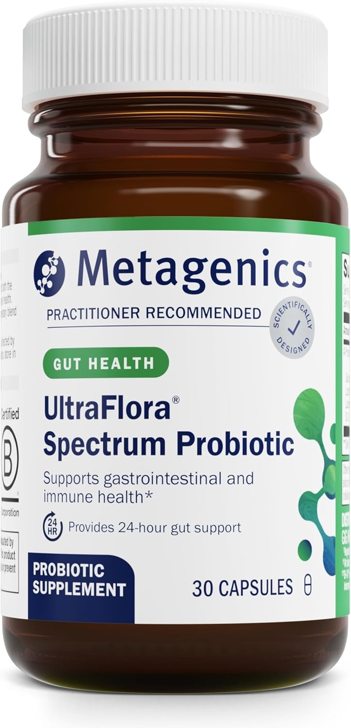 Metagenics Ultraflora Spectrum Probiotic - Digestive & Immune Health Supplement* - Daily Probiotic - Non-Gmo & Gluten-Free - 30 Capsules