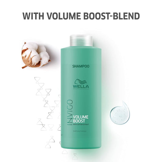 Wella Professionals Invigo Volume Boost Shampoo For Added With Bodyfying Spring Blend