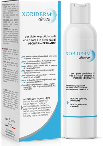 Xoriderm Eudermic Cleanser Face And Body 99% Natural Ingredients Useful In Cases Of Psoriasis And Dermatitis