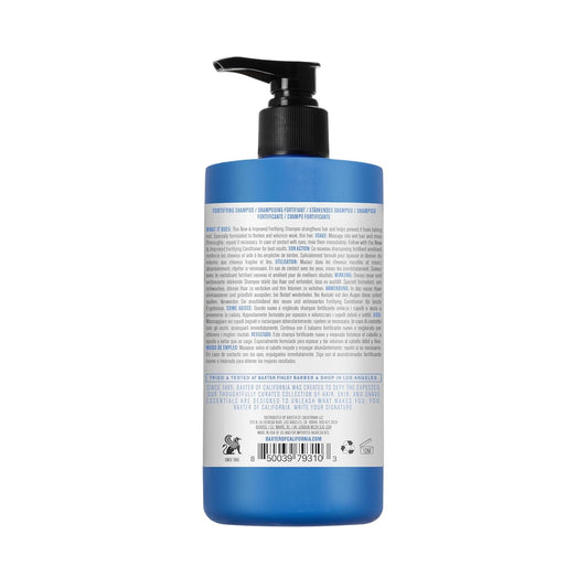 Baxter of California Daily Fortifying Shampoo for Men | All Hair Types| Cleanses and Strengthens | Fresh Mint Scent | Father's Day Gift Guide
