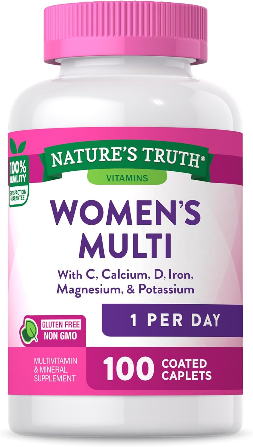 Multivitamin For Women | 100 Caplets | Non-Gmo & Gluten Free | Adult Abc Complete Multivitamin | By Nature'S Truth