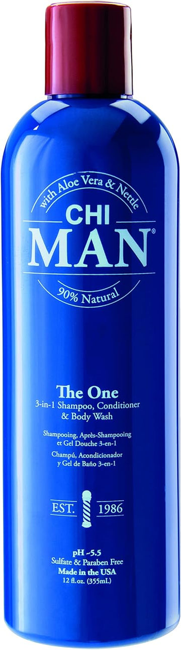 Chi Man The One 3-In-1 Shampoo, Conditioner & Body Wash, 355 Ml