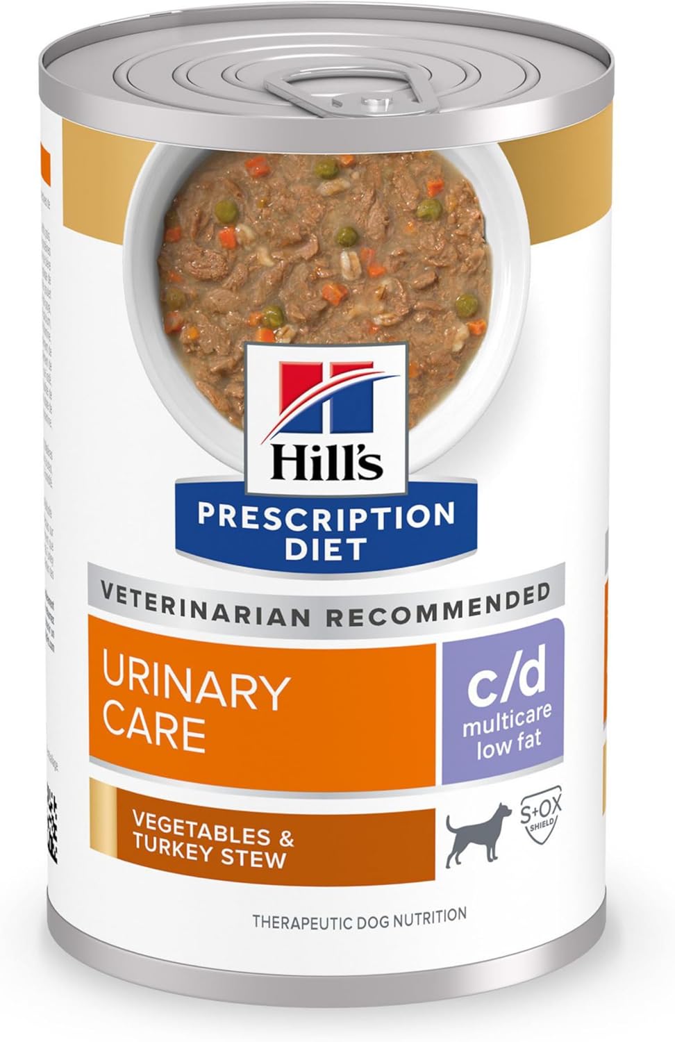 Hill'S Prescription Diet C/D Multicare Low Fat Vegetables & Turkey Stew, 12.5Oz, 12-Pack Wet Food