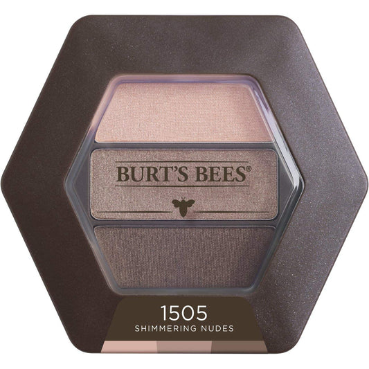 Burt’s Bees 100% Natural Eye Shadow Palette Trio, Shimmering Nudes - 0.12 Ounce