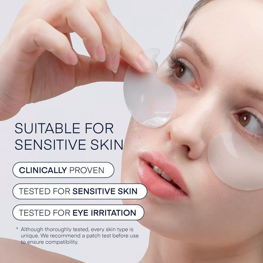 Under Eye Patches For Dark Circles: Puffiness & Eye Bag Treatment Gel Mask With Caffeine Hyaluronic Acid Niacinamide - Undereye Brightening Hydrating Anti-Wrinkle & Cooling - Korean Skincare, 30 Pairs