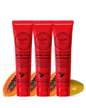 3 Pack Papaw Ointment, 25G Each Papaya Cream With Lip Applicator Imported Directly From Australia,Orange