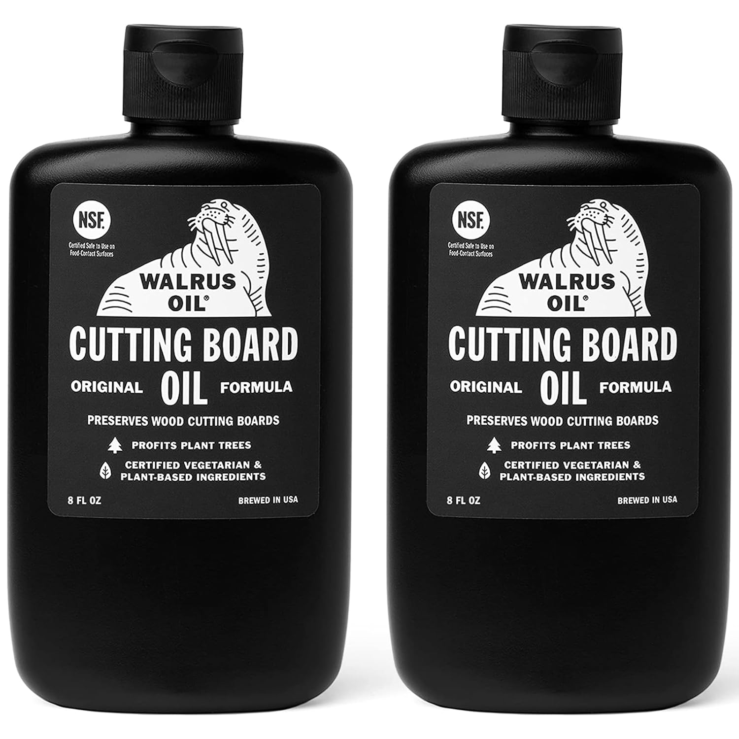 WALRUS OIL - Cutting Board Oil and Wood Butcher Block Oil, 8 oz Bottle - 2 Pack