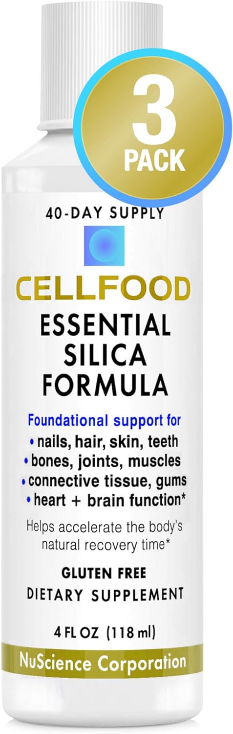 Cellfood Essential Silica Anti-Aging Formula - 4 fl oz, 3 Pack - Suppo