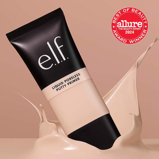 E.L.F. Liquid Poreless Putty Primer, Hydrating Liquid Face Primer For A Smooth Complexion, Grips Makeup For Longwear, Vegan & Cruelty-Free (Pack Of 6)
