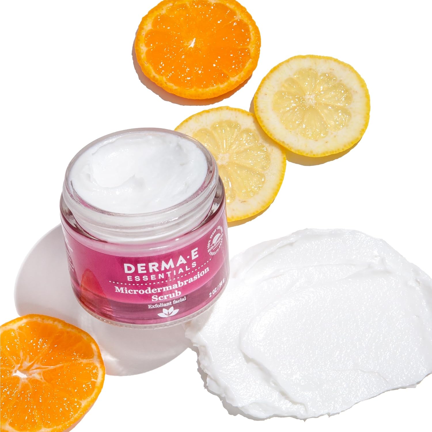 DERMA E Microdermabrasion Scrub with Dead Sea Salt & Citrus Essential Oils – Facial Exfoliating Scrub Smooths, Revitalizes and Renews – Ideal for Scars and Wrinkles, 2oz : Beauty & Personal Care