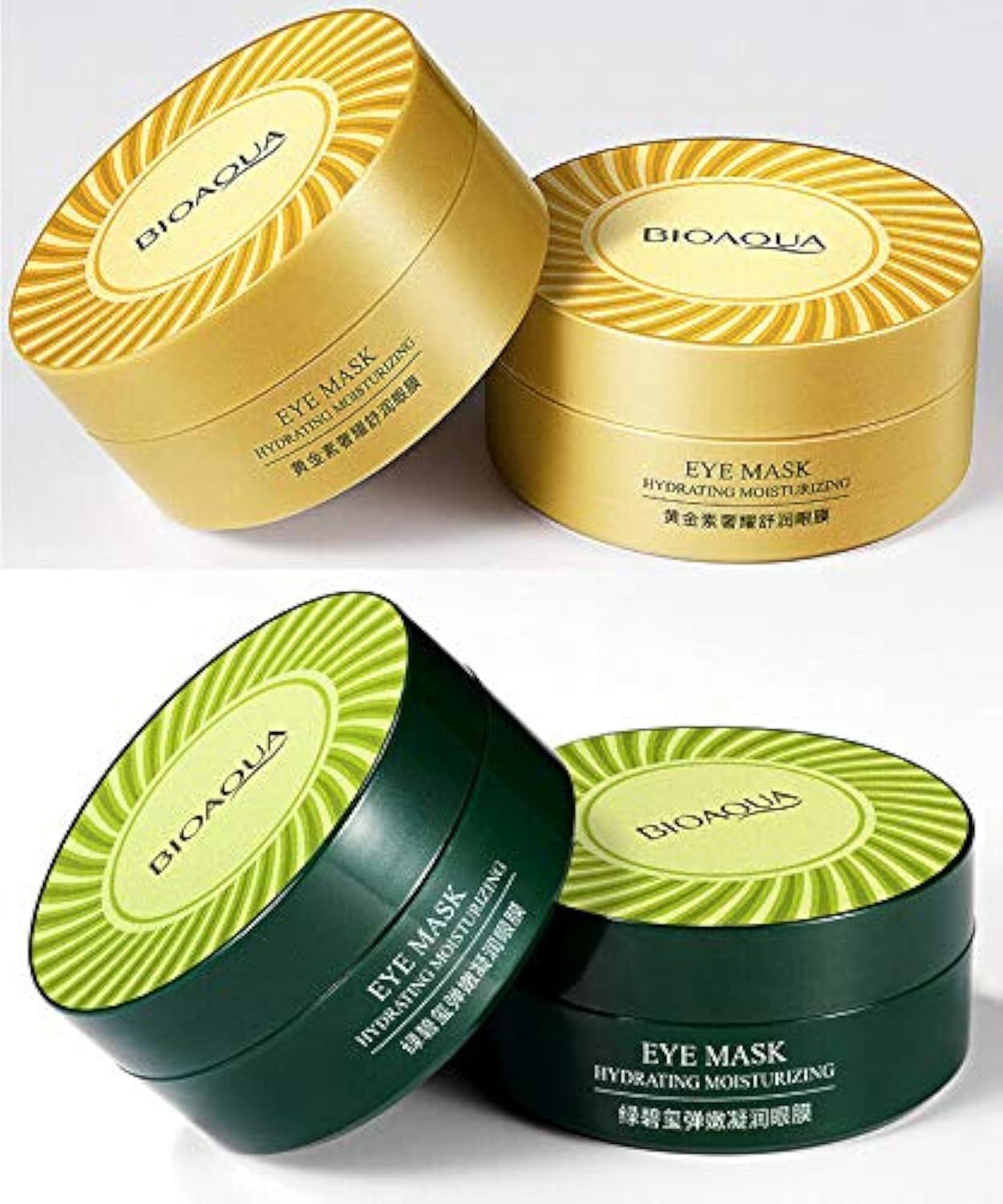 Bioaqua 30 Pairs Eye Mask Moisturizing Hydrating Anti-Wrinkle Anti-Aging Remove Dark Circles Smooth Nourishing Refreshing (Green)