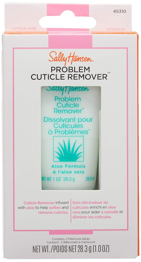 Sally Hansen Problem Cuticle Remover™, Eliminate Thick & Overgrown Cuticles, Ph Balance Formula, Infused With Aloe Vera To Soothe And Condition