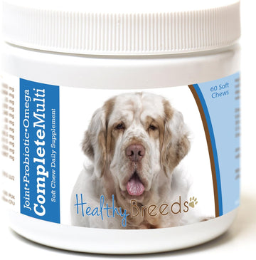 Healthy Breeds Clumber Spaniel All in One Multivitamin Soft Chew 60 Count : Pet Supplies