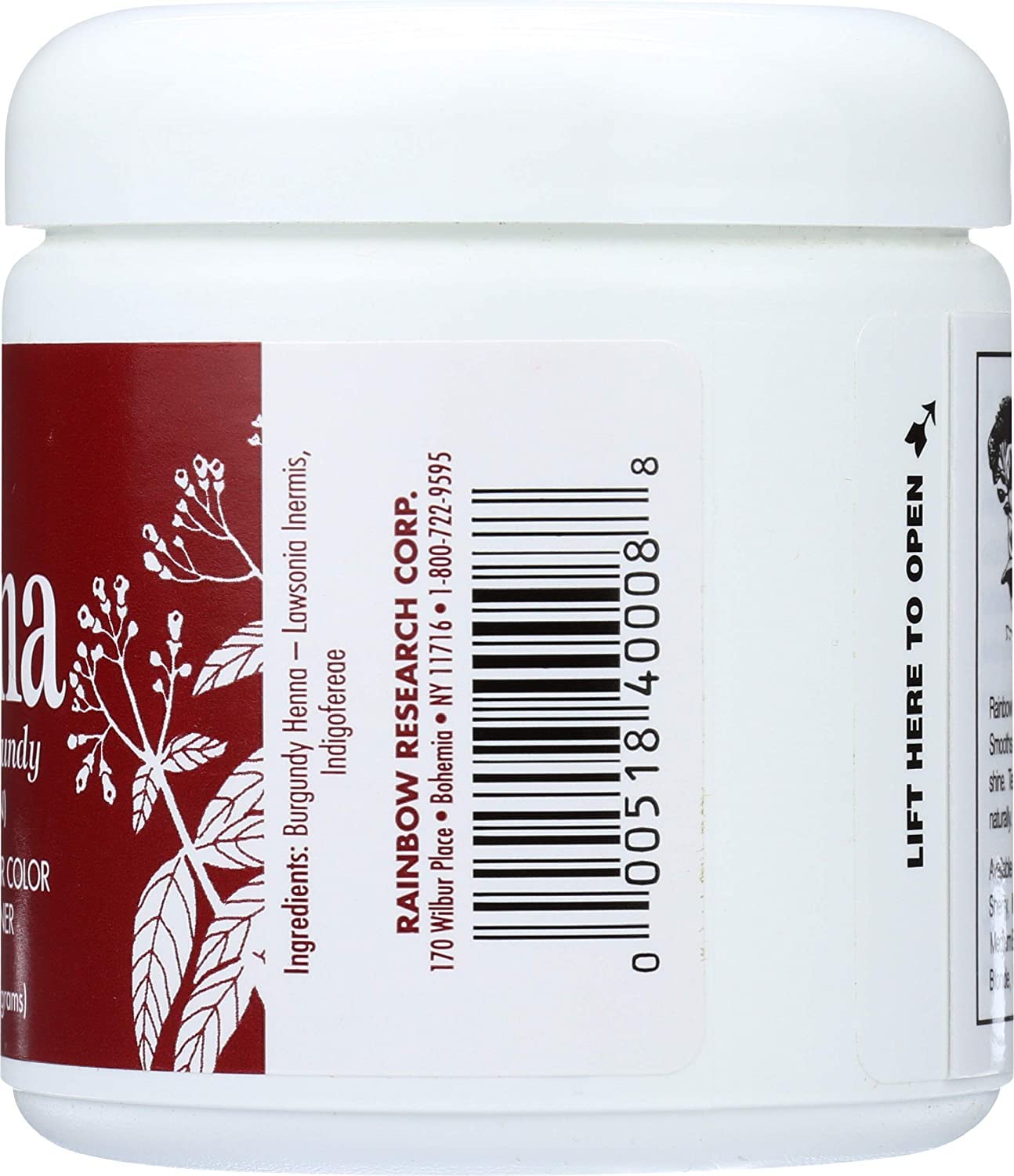 Rainbow Research - Henna Persian Burgundy Dark Auburn Hair Color - 4 Oz, 4 Pack (Image May Vary)4 : Beauty & Personal Care