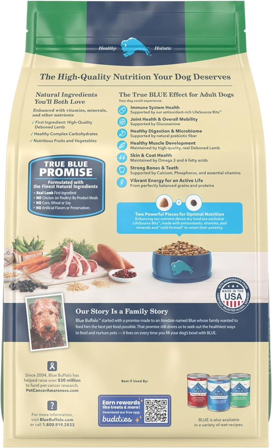 Blue Buffalo Life Protection Formula Natural Adult Dry Dog Food, Lamb and Brown Rice 5-lb Trial Size Bag