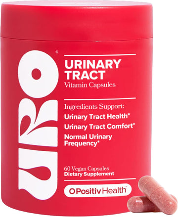 O Positiv Uro Urinary Tract Health Supplement For Women, 60 Count (Pack Of 1) - Urinary Support Vitamins With Pacran Complete Cranberry Extract, D-Mannose, & Vitamin C - Vegan & Gluten-Free