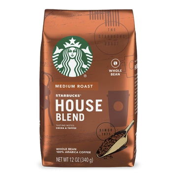 Starbucks Medium Roast Whole Bean Coffee — House Blend — 1 Bag